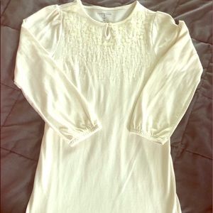 Lands end size 6 white sparkly dress